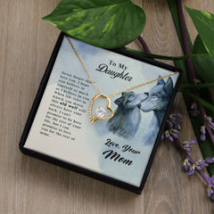 Havijo Old Wolf Forever Love Necklace featuring a detailed wolf pendant on a silver chain jewelry piece.