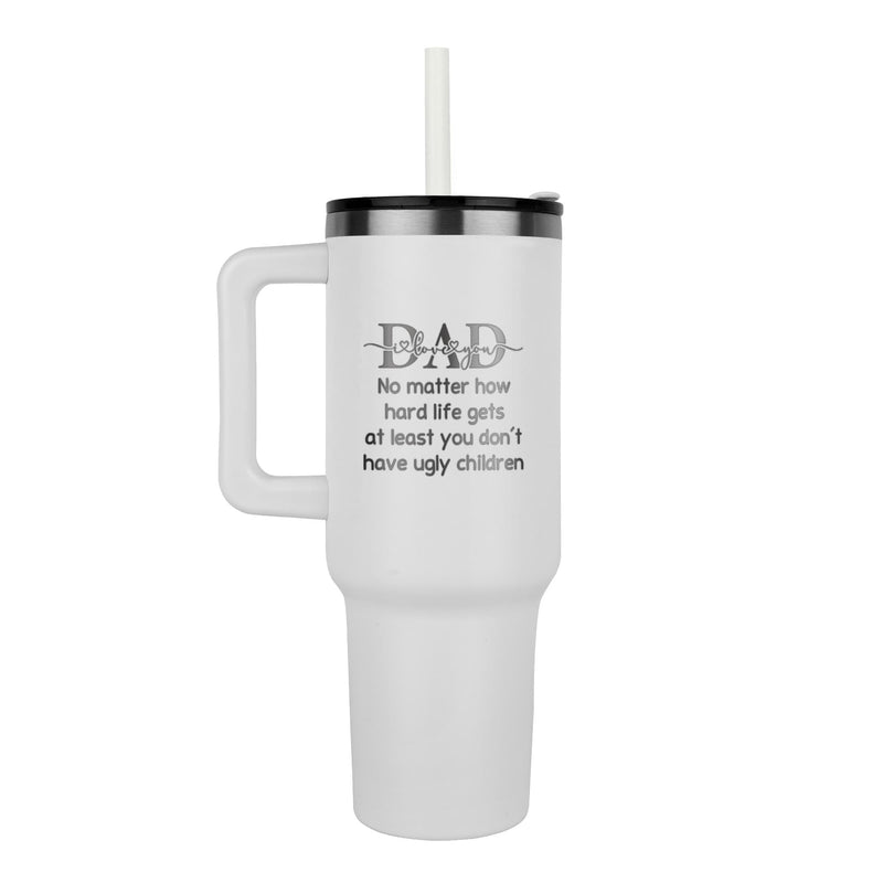 Havijo Dad tumbler jewelry piece featuring a sleek, modern design with engraved 
