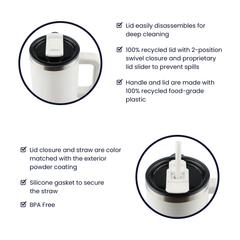Havijo DAD jewelry tumbler with engraved design, made of durable metal, featuring a sleek, modern look for stylish accessories.