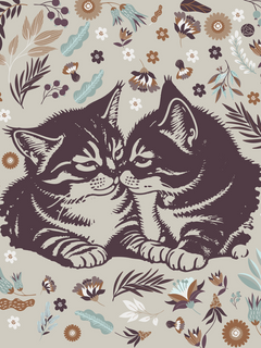 Havijo Cat Lovers Heirloom Blanket with cozy, detailed cat pattern in soft fabric, perfect for cat enthusiasts.